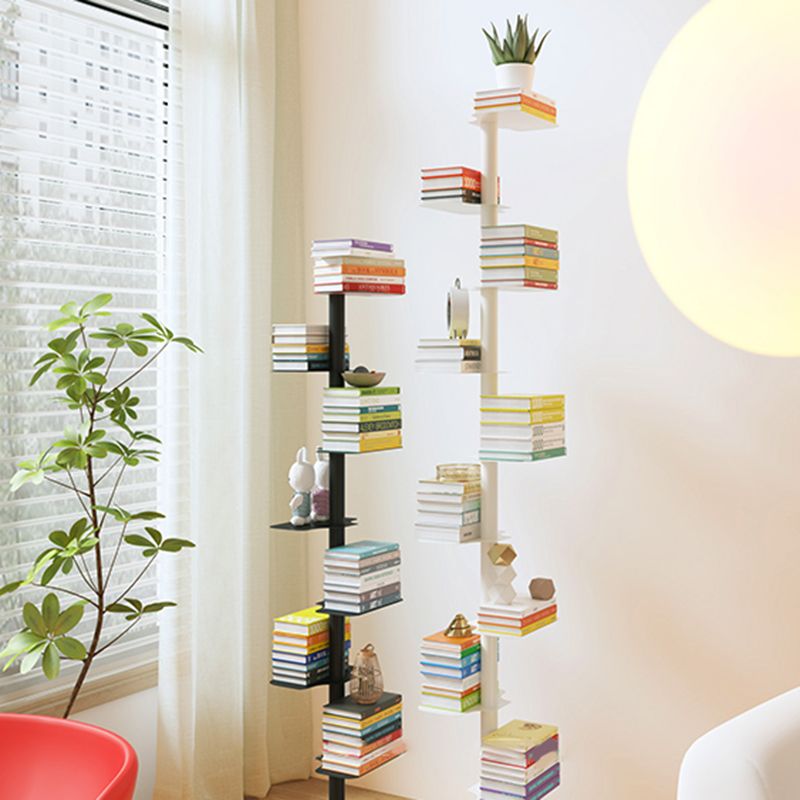 White/Black Bookcase Contemporary Style Bookshelf for Home and Office Clearhalo 'Bookcases' 'furn' 'furn_bookcases' 'Furniture' 'Office Furniture' 1200x1200_a523eda0-ea64-4d72-8991-c41c9b21bccb