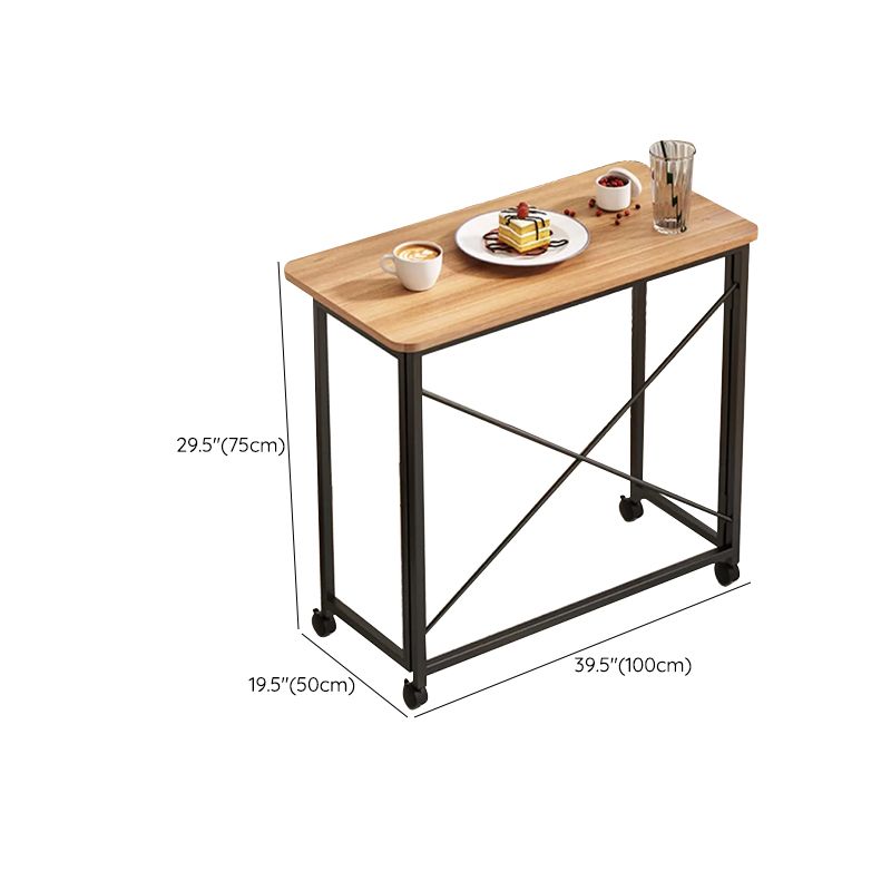 Bureau de bureau contemporain dortoir rectangulaire de bureau avec roues