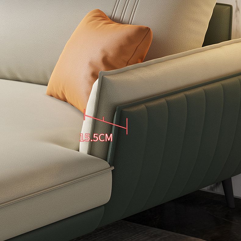 34.64 "H kussen bovenste arm sectionele faux lederen l-vorm sectioneel