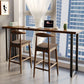 Modern Rectangle Wood Bar Table Metal Base for Milk Tea Shop Clearhalo 'Bar Furniture' 'Bar Tables' 'bar_tables' 'furn' 'furn_bar_tables' 'Furniture' 'Kitchen & Dining Furniture' 1200x1200_a527693c-c828-49c6-b8b1-70076207b0df