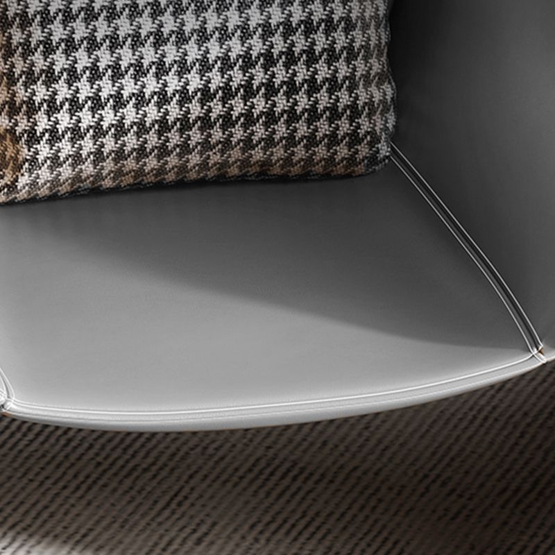 Solid Color Lounge Chair with a Headrest, Modern Accent Chair Clearhalo 'Accent Chairs' 'accent_chairs' 'Chairs & Seating' 'furn' 'furn_accent_chairs' 'Furniture' 'Living Room Furniture' 1200x1200_a527fae8-7c14-40c8-b1de-cf9f0296ecc0