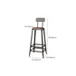 Contemporary Bar Stools Armless Dining Stools with Black Metal Base Clearhalo 'Bar Furniture' 'Bar Stools' 'bar_stools' 'furn' 'furn_bar_stools' 'Furniture' 'Kitchen & Dining Furniture' 1200x1200_a52a122d-4160-4c5b-bea2-07387e6e6bde