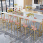 Stone Bar Dining Table Glam Rectangle Bar Table with Trestle Pedestal for Milk Tea Shop Clearhalo 'Bar Furniture' 'Bar Tables' 'bar_tables' 'furn' 'furn_bar_tables' 'Furniture' 'furniture_bar_tables' 'Kitchen & Dining Furniture' 1200x1200_a52bc3f1-631b-45e6-9522-69e9d5259298