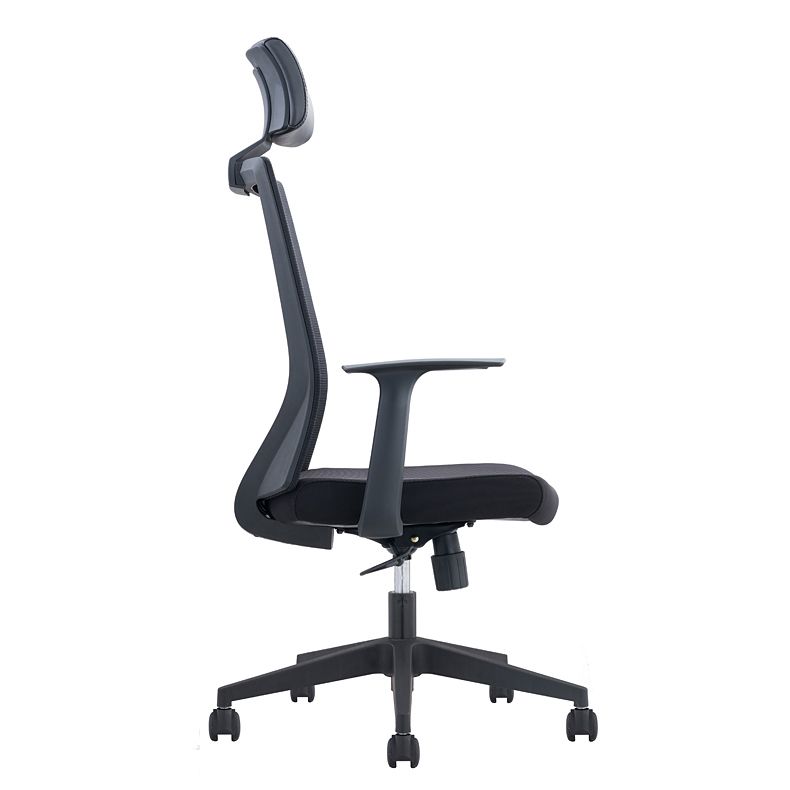 Silla contemporánea de microfibra, sillón con respaldo alto para conferencias