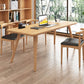 Table à manger contemporaine en bois massif Table à manger naturelle pour salle à manger