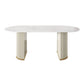 Metal Contemporary Free Form Indoor Table Sintered Stone Table for Dining Room and Kitchen Clearhalo ' dining_table' 'Dining Tables & Seating' 'Dining Tables' 'furn' 'furn_dining_table' 'Furniture' 'furniture_dining_table' 'Kitchen & Dining Furniture' 'kitchen&dining_furn' 'kitchen' 'kitchen_dining_table' 1200x1200_a52f01a9-78a6-4af4-99bc-82ea72eb666d