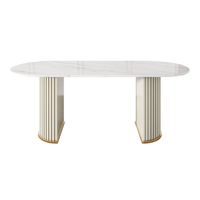 Metal Contemporary Free Form Indoor Table Sintered Stone Table for Dining Room and Kitchen Clearhalo ' dining_table' 'Dining Tables & Seating' 'Dining Tables' 'furn' 'furn_dining_table' 'Furniture' 'furniture_dining_table' 'Kitchen & Dining Furniture' 'kitchen&dining_furn' 'kitchen' 'kitchen_dining_table' 1200x1200_a52f01a9-78a6-4af4-99bc-82ea72eb666d