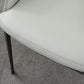 Upholstered Dining Chairs Faux Leather Arm Chairs with Metal Base Clearhalo 'Dining Chairs' 'Dining Tables & Seating' 'dining_chair' 'furn' 'furn_dining_chair' 'Furniture' 'Kitchen & Dining Furniture' 1200x1200_a530fd0a-f13b-4a14-8b7b-6b08f6979e7e
