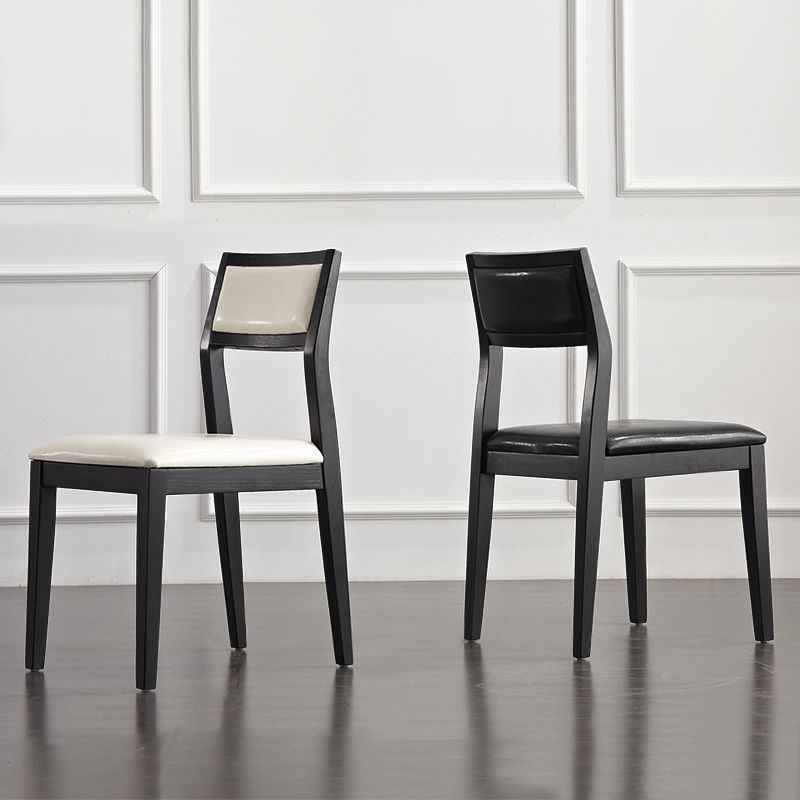 Contemporary Chairs Dining Armless Open Back Side Chairs with Wooden Legs for Kitchen Clearhalo ' kitchen&dining_furn' 'Dining Chairs' 'Dining Tables & Seating' 'dining_chair' 'furn' 'furn_dining_chair' 'Furniture' 'furniture_dining_chair' 'Kitchen & Dining Furniture' 'kitchen' 1200x1200_a531f4e8-d2d6-48db-8378-93b17e34da19