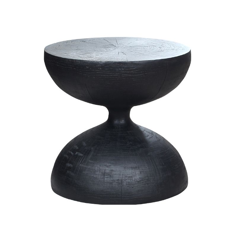 Round Old Solid Wood Table with Pedestal Base Design French Country Style Side Table Clearhalo 'Coffee & Accent Tables' 'End & Side Tables' 'end_side_tables' 'furn' 'furn_end_side_tables' 'Furniture' 'Living Room Furniture' 1200x1200_a532c729-75e6-4eb0-8fc7-457035c3df63