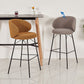 Modern Style Metal Bar-stool Bucket Counter Bar Stool for Home Clearhalo 'Bar Furniture' 'Bar Stools' 'bar_stools' 'furn' 'furn_bar_stools' 'Furniture' 'furniture_bar_stools' 'Kitchen & Dining Furniture' 1200x1200_a532c880-2b4a-446f-959e-d614e7e5c6d4