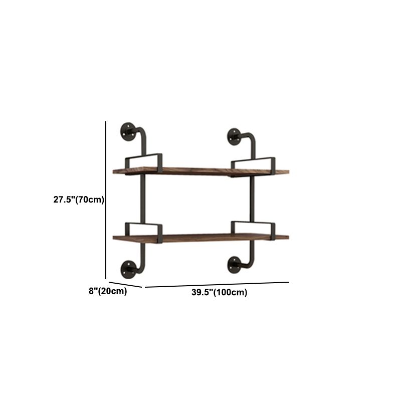 7.87 "W boekenplank industriële stijl muur gemonteerde boekenkast voor thuisstudieruimte