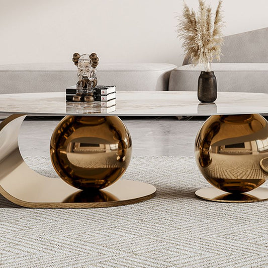 Simple Abstract Coffee Table Slate Top Geometric Coffee Coffee or End Table Clearhalo 'Coffee & Accent Tables' 'Coffee Tables' 'coffee_tables' 'furn' 'furn_coffee_tables' 'Furniture' 'Living Room Furniture' 1200x1200_a535e1f0-7f31-4cb0-9899-cadac40a3ad5