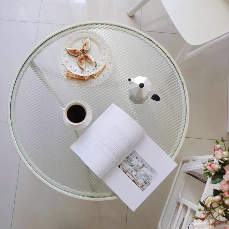 3 Legs Glass Top Coffee Table Minimalist Modern Coffee Table