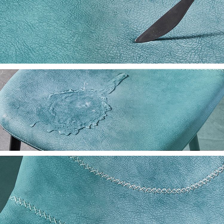 Scandinavian Design Solid Back Armless Dining Chairs Leather Dining Side Chairs Clearhalo ' kitchen&dining_furn' 'Dining Chairs' 'Dining Tables & Seating' 'dining_chair' 'furn' 'furn_dining_chair' 'Furniture' 'furniture_dining_chair' 'Kitchen & Dining Furniture' 'kitchen' 1200x1200_a5373d4d-7328-441d-932a-0ce68a997abf