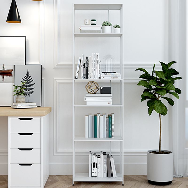 Industrial Style Metal Bookshelf 5-shelf Open Shelf Bookcase for Home Clearhalo 'Bookcases' 'furn' 'furn_bookcases' 'Furniture' 'furniture_bookcases' 'kitchen' 'kitchen_bookcases' 'Living Room Furniture' 'Office Furniture' 1200x1200_a537bec8-83bd-4cf5-8715-1688ac655421