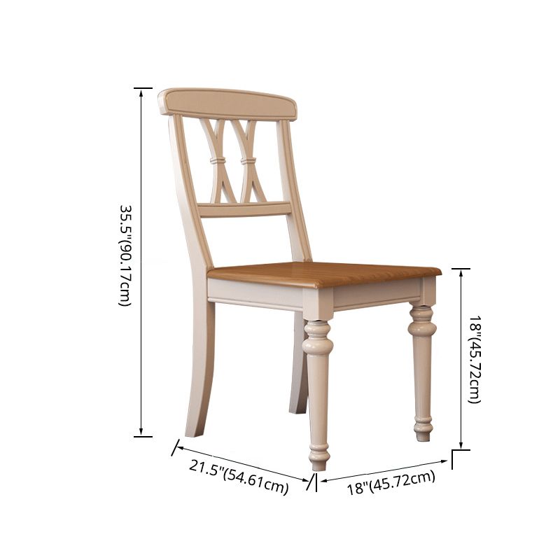 Traditional Wooden Dining Room Set with Rectangle Top and White Base Dining Furniture Clearhalo 'Dining Room Sets' 'Dining Tables & Seating' 'dining_room_set' 'furn' 'furn_dining_room_set' 'Furniture' 'furniture_dining_room_set' 'Kitchen & Dining Furniture' 'kitchen&dining_furn' 'kitchen' 1200x1200_a5384f51-be7e-4310-8092-bbacba63e6ae