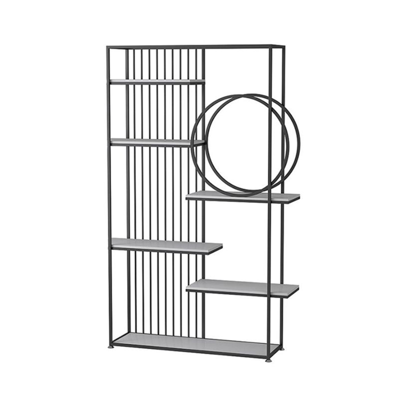 Glam Style Open Bookshelf Metal 6-shelf Bookcase for Home Office Clearhalo 'Bookcases' 'furn' 'furn_bookcases' 'Furniture' 'furniture_bookcases' 'Office Furniture' 1200x1200_a538c16a-7f9e-4048-beaa-47672dae0275