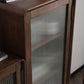 33.46"/42.52" Tall 1- Door Wooden Cabinet , 1- Drawer Rectangle Accent Cabinet
