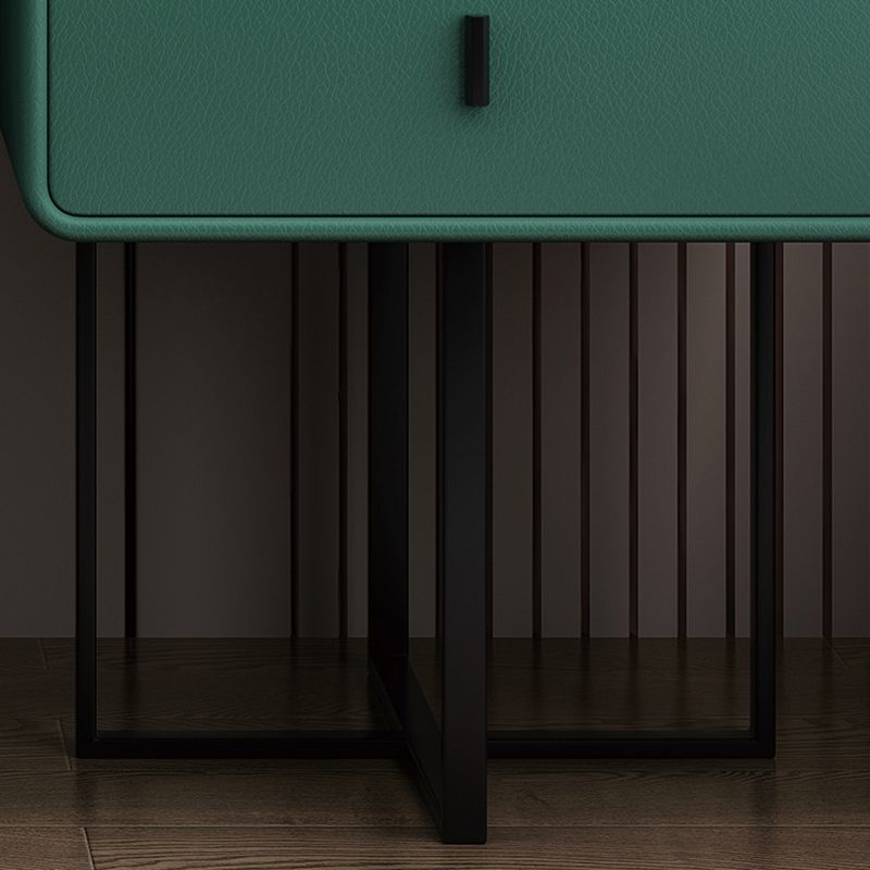 Tavolo da toep glam tavolo da trucco in pelle vanità con doppio cassetto