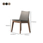 Industrial Parsons Chair Solid Wood Legs Upholstered Side Chair