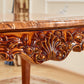 Rectangle Victorian Style Dining Table Brown Tone Fixed Table with Marble Clearhalo ' dining_table' 'Dining Tables & Seating' 'Dining Tables' 'furn' 'furn_dining_table' 'Furniture' 'furniture_dining_table' 'Kitchen & Dining Furniture' 'kitchen&dining_furn' 'kitchen' 'kitchen_dining_table' 1200x1200_a54064bb-fbe0-44ac-a577-cdc6051d9bc8