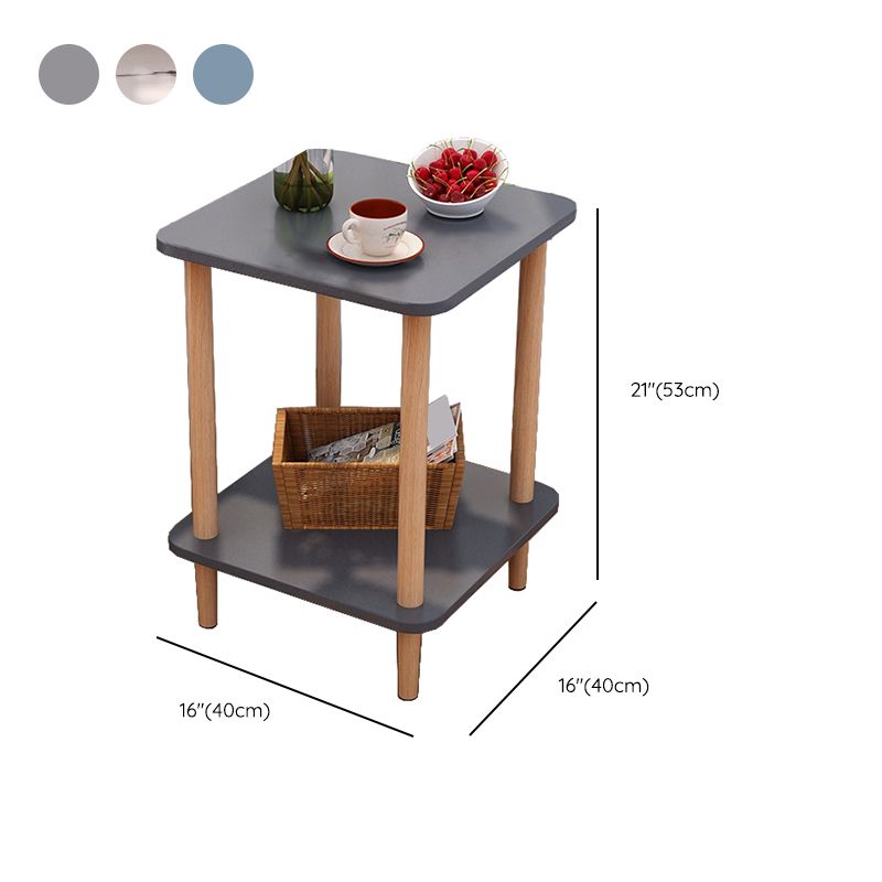 Wood 4 Legs End Table Modern Side End Snack Table for Living Room Clearhalo 'Coffee & Accent Tables' 'End & Side Tables' 'end_side_tables' 'furn' 'furn_end_side_tables' 'Furniture' 'Living Room Furniture' 1200x1200_a540ddcb-a33c-45c4-b379-c1b7284b4fb9