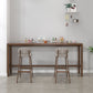 Modern Dining Room Rectangle Trestle Solid Wood Bar Dining Table Clearhalo 'Bar Furniture' 'Bar Tables' 'bar_tables' 'furn' 'furn_bar_tables' 'Furniture' 'Kitchen & Dining Furniture' 1200x1200_a541a4ae-c3df-4506-a7db-db290dbe34f6