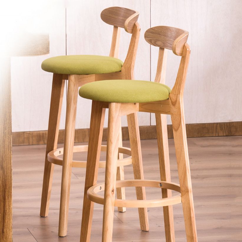 Contemporary Bar Stool Armless Wood Low Back Bar Stool with Footrest Clearhalo 'Bar Furniture' 'Bar Stools' 'bar_stools' 'furn' 'furn_bar_stools' 'furniture_bar_stools' 'Kitchen & Dining Furniture' 'kitchen&dining_furn' 'kitchen' 'kitchen_furn' Furniture' 1200x1200_a541fd25-4c53-48e1-96e4-a5424c8b75a7