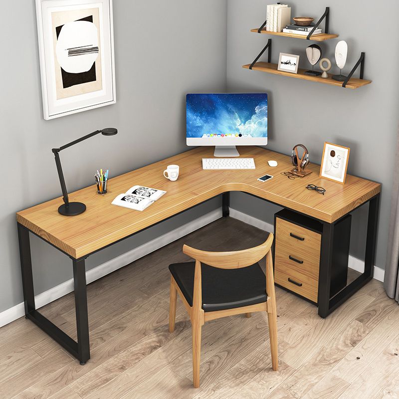 Modern Solid Wood Writing Desk Sled Base 29.53" Tall Office Desk (Drawers not Included) Clearhalo 'furn' 'furn_office_desk' 'Furniture' 'Office Desks' 'Office Furniture' 'office_desk' 1200x1200_a5424590-a873-46f0-ac62-e2513775177d