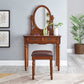 Traditional Vanity Dressing Table Set Solid Wood Make-up Vanity Clearhalo 'Bedroom Furniture' 'furn' 'furn_makeup_vanities' 'Furniture' 'Makeup Vanities' 'makeup_vanities' 1200x1200_a5427d18-e01e-4789-9809-187cd0c4a847