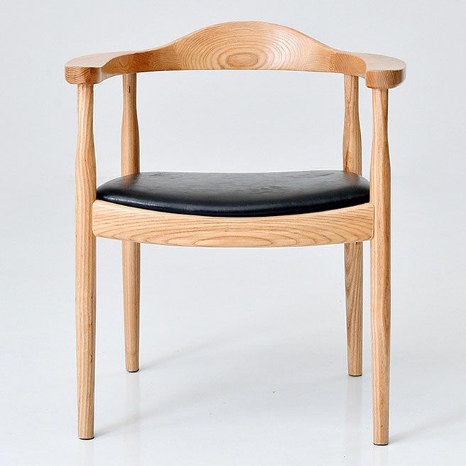 Modern Wood Arm Chair Open Back Dining Side Chair for Dining Room 22.8"x19.6"x30" Clearhalo 'Dining Chairs' 'Dining Tables & Seating' 'dining_chair' 'furn' 'furn_dining_chair' 'Furniture' 'furniture_dining_chair' 'Kitchen & Dining Furniture' 1200x1200_a547426a-72df-436a-8c4b-df8fa3c566de