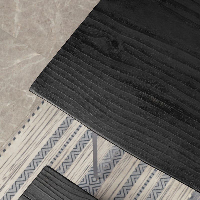 Modern Black in Solid Wood Counter Table Specialty Dining Table for Kitchen Clearhalo 'Dining Tables & Seating' 'Dining Tables' 'dining_table' 'furn' 'furn_dining_table' 'Furniture' 'Kitchen & Dining Furniture' 1200x1200_a54c5302-cc4f-4d1a-b3b0-9211b255ff7c