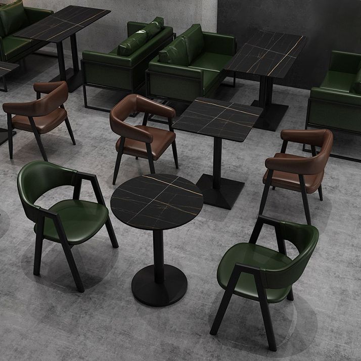 Industrial Sintered Stone Dinner Room Kitchen Table Black Table for Dining Room Clearhalo ' dining_table' 'Dining Tables & Seating' 'Dining Tables' 'furn' 'furn_dining_table' 'Furniture' 'furniture_dining_table' 'Kitchen & Dining Furniture' 'kitchen&dining_furn' 'kitchen' 'kitchen_dining_table' 1200x1200_a54ca1c5-0889-4e6c-93ac-ecc277de95fe