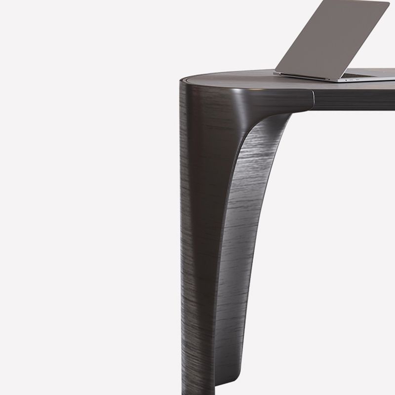 Escritorio de escritura de piedra de 27.6 "con cajones escritorio de oficina con base de metal cromado