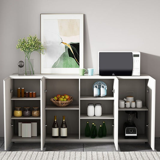 Sideboard in legno ingegnerizzato bianco Credenza moderni per soggiorno