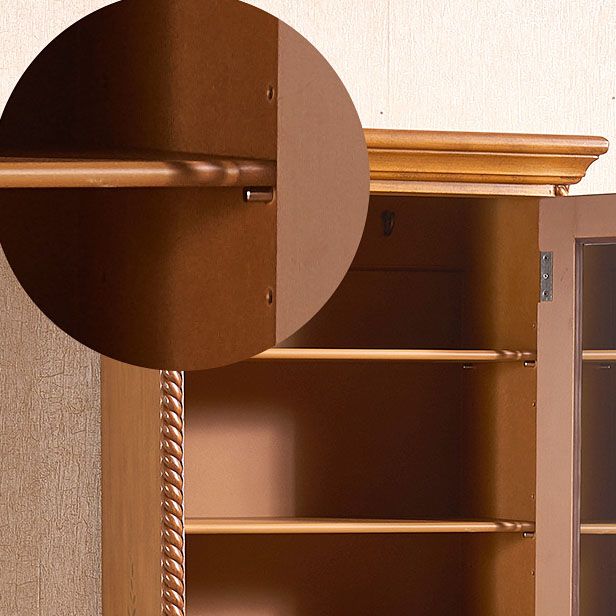 Wood Matte Finish Storage Cabinet with Hinged Door Coastal Cabinet for Home Clearhalo 'Armoires & Wardrobes' 'armoires_wardrobes' 'Bedroom Furniture' 'furn' 'furn_armoires_wardrobes' 'Furniture' 1200x1200_a54ecf9f-c72c-48b4-b56d-57b9b302d271