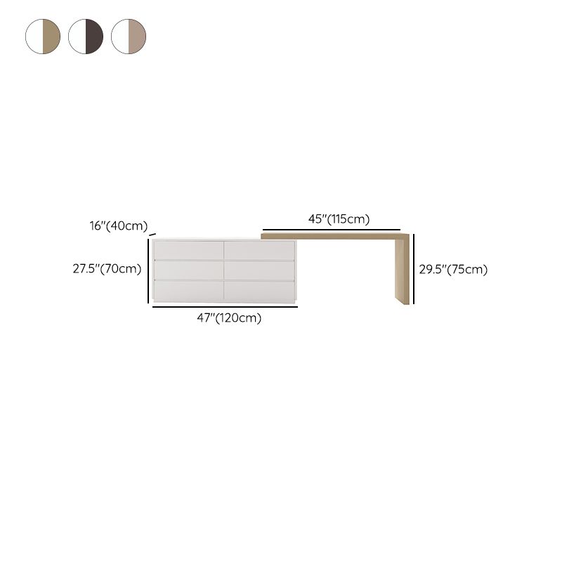 3-delige moderne verlichte spiegel houten ijdelheid kaptafel ingesteld met lade