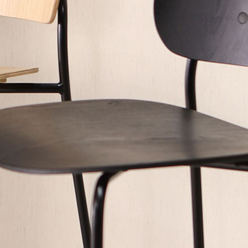 Black Metal Barstool Industrial Indoor Tall Stool with Wood Seat, 1 Piece Clearhalo 'Bar Furniture' 'Bar Stools' 'bar_stools' 'furn' 'furn_bar_stools' 'furniture_bar_stools' 'Kitchen & Dining Furniture' 'kitchen&dining_furn' 'kitchen' 'kitchen_furn' Furniture' 1200x1200_a550c939-bb00-422a-aaf5-f741fbb6e9e1