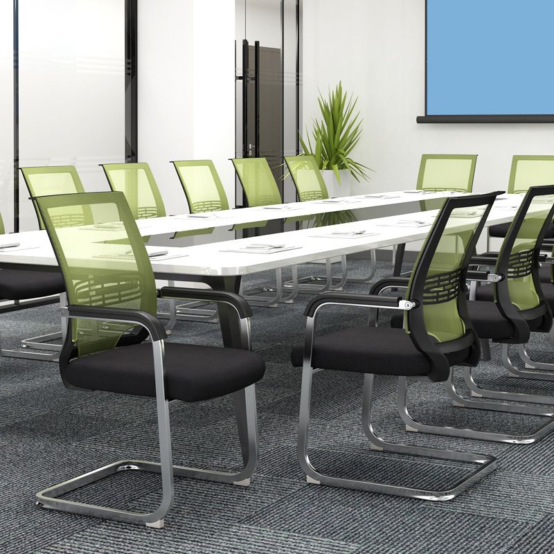 21"W Contemporary Arm Chair Black Breathable AirGrid Upholstered Desk Chair Clearhalo 'furn' 'furn_office_chair' 'Furniture' 'Office Chairs' 'Office Furniture' 'office_chair' 1200x1200_a551a09e-5ea5-41d3-8fd5-f69f895bc559