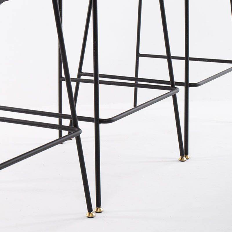 Industrial Matte Finish Leather Barstool Footrest Home Stool Clearhalo 'Bar Furniture' 'Bar Stools' 'bar_stools' 'furn' 'furn_bar_stools' 'Furniture' 'furniture_bar_stools' 'Kitchen & Dining Furniture' 1200x1200_a5520e12-c0a7-47c1-9fd2-e1ba327fd7cb