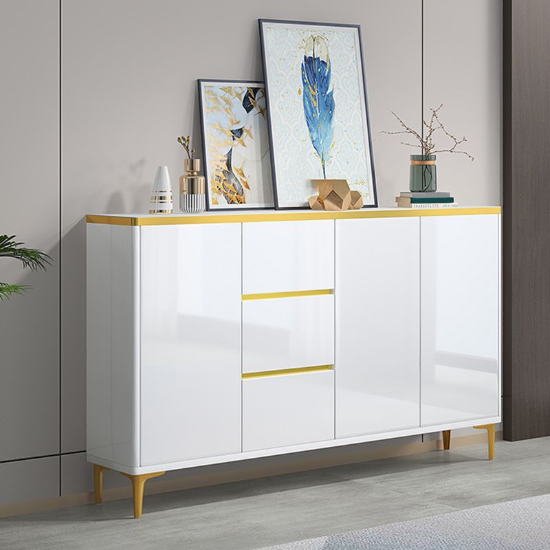 Server da pranzo bianco contemporaneo prodotto in legno regolabile server