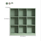Contemporary Closed Back Bookcase Standard Wooden Bookshelf with Shelves
