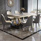 Rectangle Table Traditional Luxury Dinner Room Furniture with Metal Base Clearhalo ' dining_table' 'Dining Tables & Seating' 'Dining Tables' 'furn' 'furn_dining_table' 'Furniture' 'furniture_dining_table' 'Kitchen & Dining Furniture' 'kitchen&dining_furn' 'kitchen' 'kitchen_dining_table' 1200x1200_a554fdf7-708d-426d-94b3-664423ecfb66