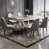 Rectangle Table Traditional Luxury Dinner Room Furniture with Metal Base Clearhalo ' dining_table' 'Dining Tables & Seating' 'Dining Tables' 'furn' 'furn_dining_table' 'Furniture' 'furniture_dining_table' 'Kitchen & Dining Furniture' 'kitchen&dining_furn' 'kitchen' 'kitchen_dining_table' 1200x1200_a554fdf7-708d-426d-94b3-664423ecfb66