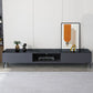 Glam Glass Top Media Console TV Stand Engineered Wood TV Console Clearhalo 'furn' 'furn_tv_stands_entertainment_centers' 'Furniture' 'Living Room Furniture' 'TV Stands & Entertainment Centers' 'TV Stands & Media Storage Furniture' 'tv_stands_entertainment_centers' 1200x1200_a5560d90-fa4f-4210-b2d4-74a7cedadce7