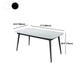 Rectangle Stone Top Dining Table Contemporary Dining Table with 4 Legs Clearhalo 'Dining Tables & Seating' 'Dining Tables' 'dining_table' 'furn' 'furn_dining_table' 'Furniture' 'furniture_dining_table' 'Kitchen & Dining Furniture' 'kitchen' 'kitchen_dining_table' 1200x1200_a55681dc-23e6-4da2-85dc-71fff72b6bd5