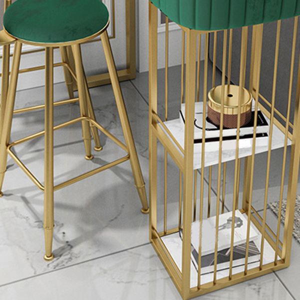 Faux Marble Counter Height Pub Set 1/2/3 Pieces Bar Stool and Table Set Clearhalo 'Bar Furniture' 'furn' 'furn_home_bar_bar_sets' 'Furniture' 'Home Bars & Bar Sets' 'home_bar_bar_sets' 'Kitchen & Dining Furniture' 1200x1200_a559cfd3-6abf-45a4-a889-7d508a3249d6