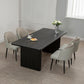 Black Pine Wood Dining Table Modern Indoor Rectangle Dinette Table Clearhalo 'Dining Tables & Seating' 'Dining Tables' 'dining_table' 'furn' 'furn_dining_table' 'Furniture' 'Kitchen & Dining Furniture' 1200x1200_a55a7d19-5be2-4e2e-9a1e-a990c7d30d65