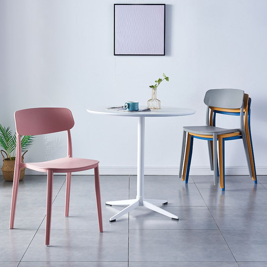 Metal Contemporary Round Dining Table Wood Top Table for Dining Room and Kitchen Clearhalo ' dining_table' 'Dining Tables & Seating' 'Dining Tables' 'Furniture' 'furniture_dining_table' 'Kitchen & Dining Furniture' 'kitchen&dining_furn' 'kitchen' 'kitchen_dining_table' 1200x1200_a55bbe74-71b0-44a8-84bb-8c4aaec07f01